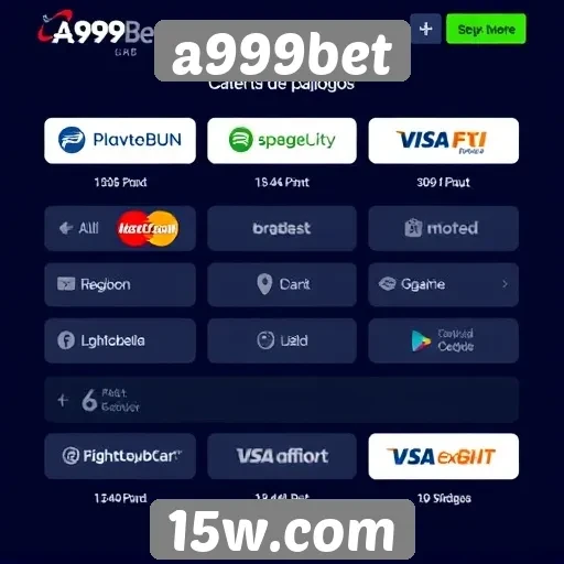 Métodos de pagamento disponíveis na plataforma a999bet